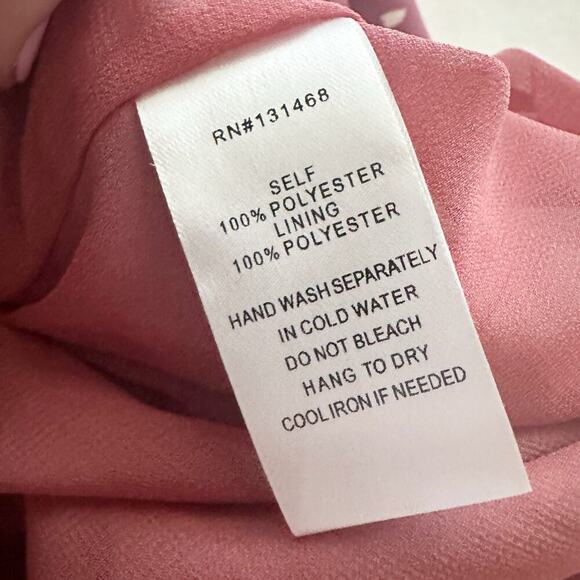 Vici Collection Mauve Dot Faux Wrap Side Tie Mini Dress women’s size small NEW - Picture 9 of 13